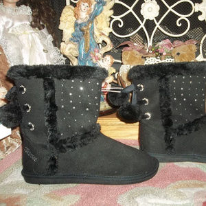 BNWT Black Justice Boots Adult Teen Sz. 8